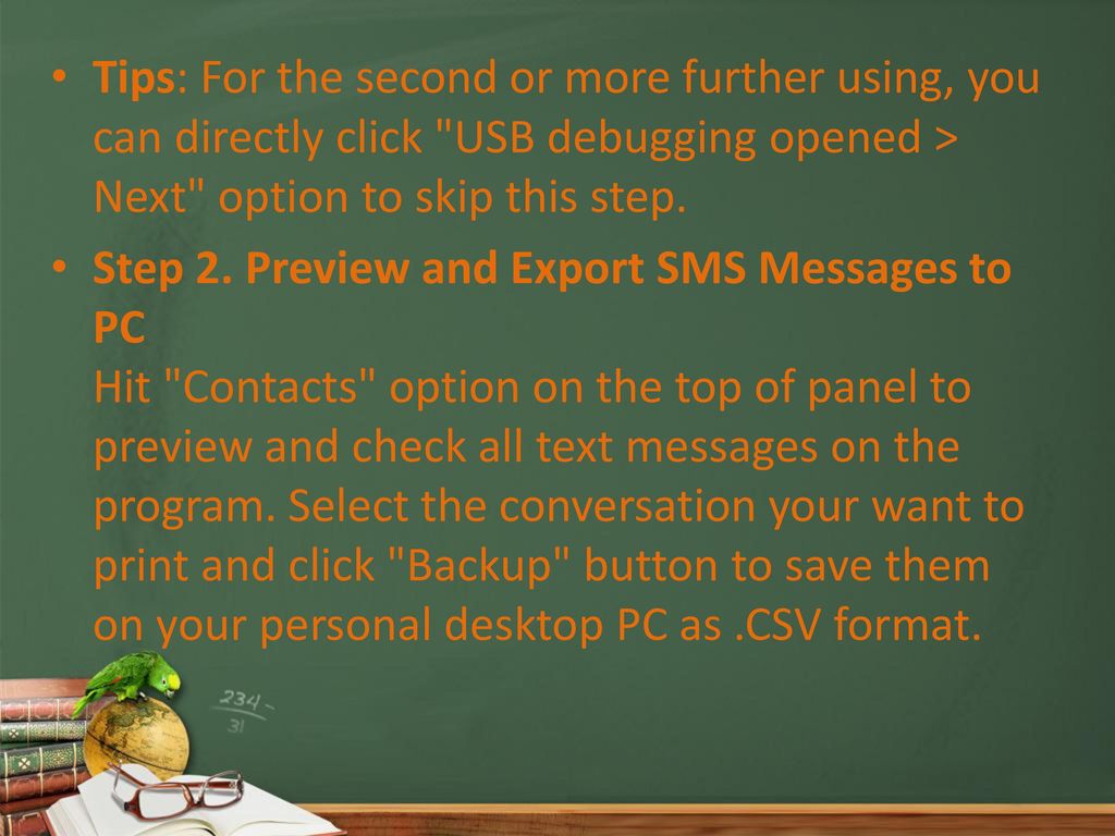 Print out text messages from android phone mac win ppt download